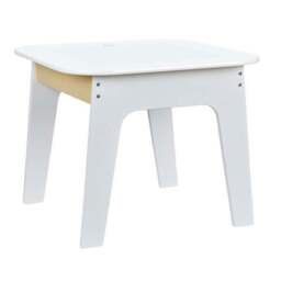 Kids Noa Table and Chairs Set, White Natural - thumbnail 4