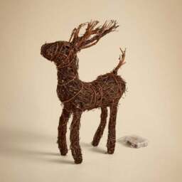 Woven Grass Light Up Deer - thumbnail 3