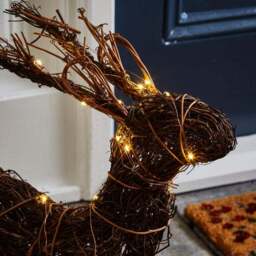 Woven Grass Light Up Deer - thumbnail 2