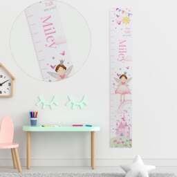 Personalised Fairy Princess Height Chart - thumbnail 1