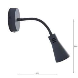 Nola Adjustable Plug In Wall Light - thumbnail 5