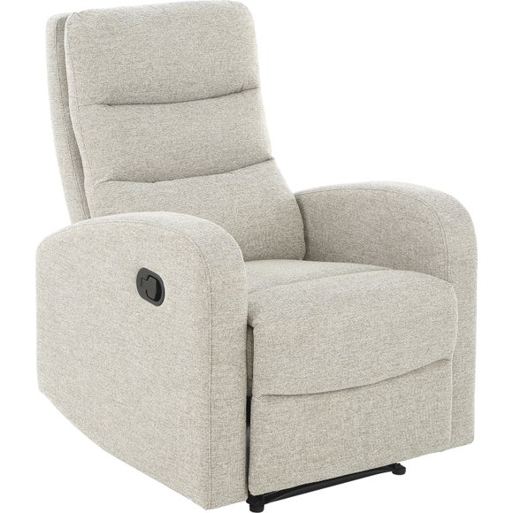 Rena Tonal Faux Linen Manual Recliner Armchair - image 1