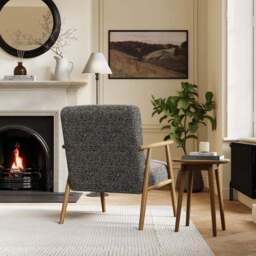 Alpine Speckled Boucle Spindle Chair - thumbnail 2