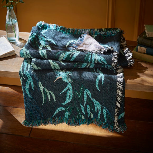 Jacquard Throw Throws From Dunelm Red Stag Reversible Cotton
