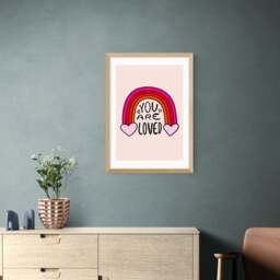 East End Prints You are loved Print by Doodle By Meg - thumbnail 1