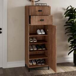 Fulton Tall Shoe Storage Cabinet - thumbnail 2