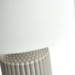 Meribel Tall Geo Textured Ceramic Table Lamp - thumbnail 6