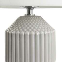 Meribel Tall Geo Textured Ceramic Table Lamp - thumbnail 5