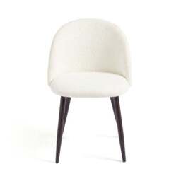 Astrid Dining Chair, Ivory Boucle - thumbnail 4
