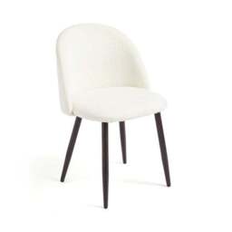 Astrid Dining Chair, Ivory Boucle - thumbnail 5