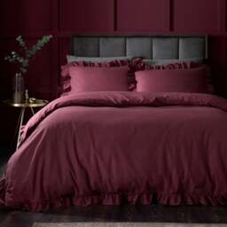 Appletree Cassia Frill 100% Cotton Duvet Cover & Pillowcase Set - thumbnail 1