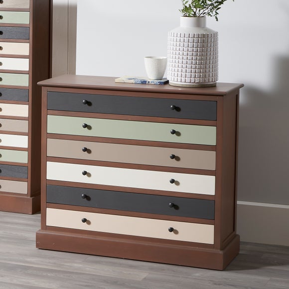 Pacific Loft 6 Drawer Chest, Pine - image 1
