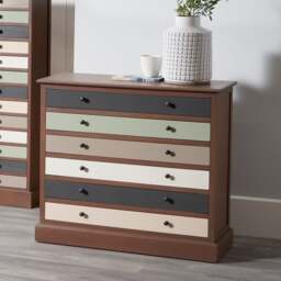 Pacific Loft 6 Drawer Chest, Pine - thumbnail 1