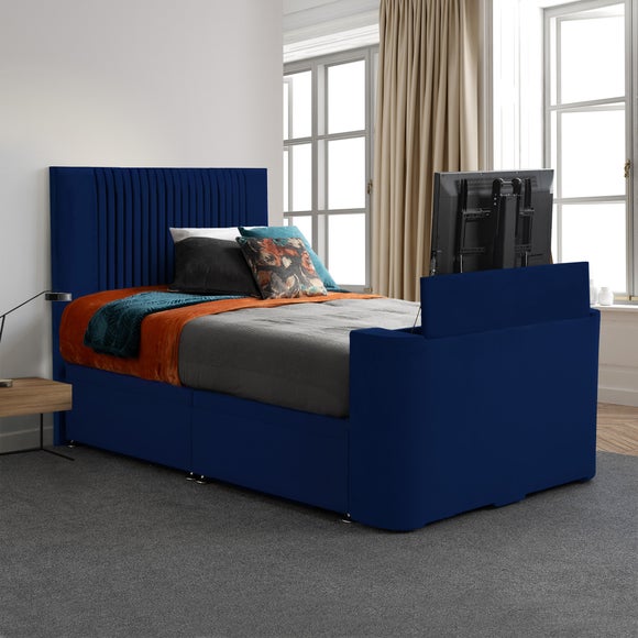 Sweet Dreams Opulence Vertical Pleated Side Lift Ottoman TV Bed - image 1