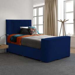 Sweet Dreams Opulence Vertical Pleated Side Lift Ottoman TV Bed - thumbnail 2