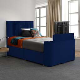 Sweet Dreams Opulence Vertical Pleated Side Lift Ottoman TV Bed - thumbnail 1