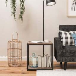 Quincy End Table, Weathered Oak - thumbnail 4