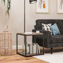 Quincy End Table, Weathered Oak - thumbnail 2