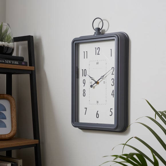 Vintage Pocket Watch Rectangle Indoor Outdoor Wall Clock - image 1
