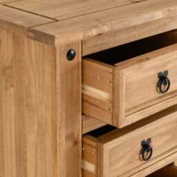 Corona Tall 5 Drawer Chest, Pine - thumbnail 4
