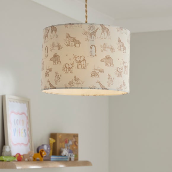 Sketched Animals Easy Fit Lamp Shade - image 1