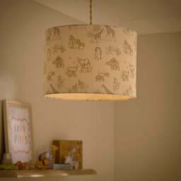 Sketched Animals Easy Fit Lamp Shade - thumbnail 2