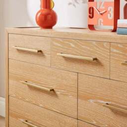 Holden 7 Drawer Chest, Oak - thumbnail 4