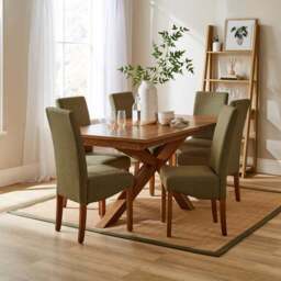 Ethan Set of 2 Dining Chairs, Fabric - thumbnail 2