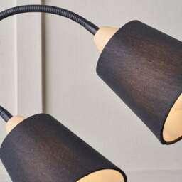 Pacific Lifestyle Juna Metal and Wood Two Head Floor Lamp - thumbnail 6