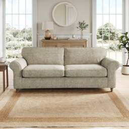 Flori Chunky Chenille 4 Seater Sofa - thumbnail 1