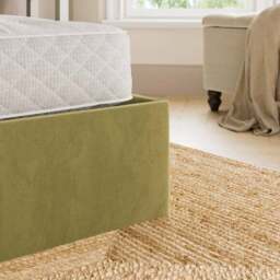 Maylee Velvet Ottoman Bed Frame - thumbnail 4