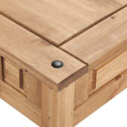 Corona Coffee Table with Drawer, Pine - thumbnail 4