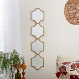 Moroccan Rectangle Panel Wall Mirror - thumbnail 1