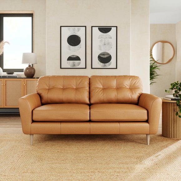 Sven Vintage Leather 3 Seater Sofa - image 1