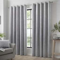 Curtina Kendal Jacquard Eyelet Curtains - thumbnail 2