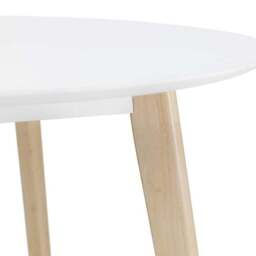 Casa 4 Seater Round Dining Table with 4 Chairs, White - thumbnail 6
