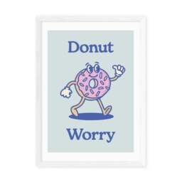East End Prints Donut Worry Print - thumbnail 2
