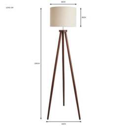 Jandia Wooden Tripod Floor Lamp - thumbnail 6