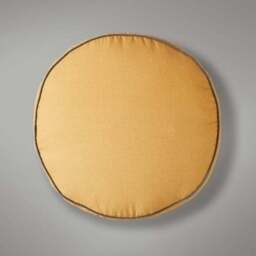 Scandi Print Ochre Pouffe - thumbnail 2