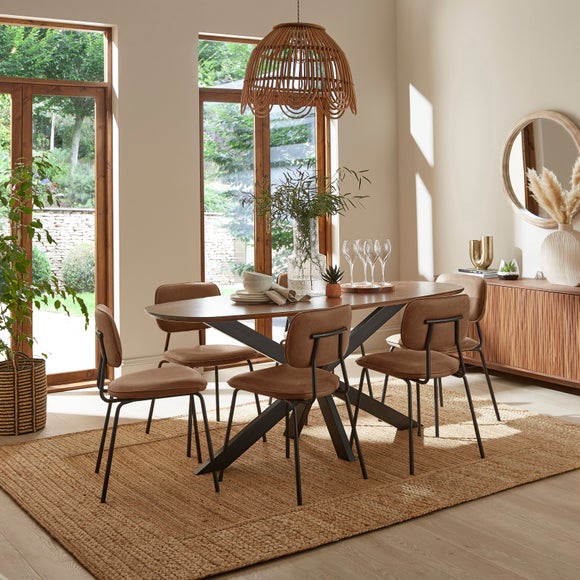 Angus 6 Seater Oval Dining Table - image 1
