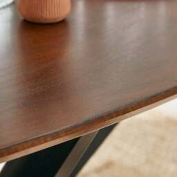 Angus 6 Seater Oval Dining Table - thumbnail 2