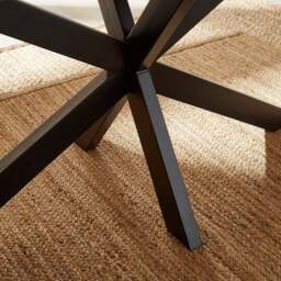 Angus 6 Seater Oval Dining Table - thumbnail 3