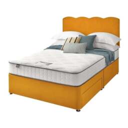 Silentnight Divan Bed With Wave Velvet Headboard and 800 Pocket Sprung Mattress - thumbnail 6