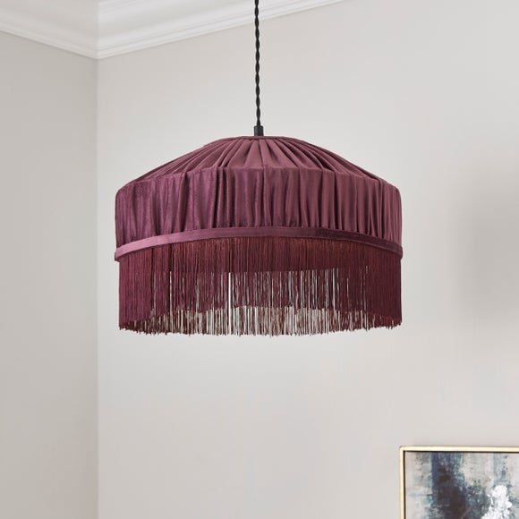 Alessia Velvet Pleated Lamp Shade - image 1