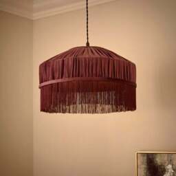 Alessia Velvet Pleated Lamp Shade - thumbnail 2