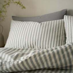 Pineapple Elephant Cotton Rich Woven Stripe Duvet Cover & Pillowcase Set - thumbnail 2