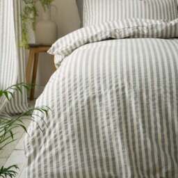 Pineapple Elephant Cotton Rich Woven Stripe Duvet Cover & Pillowcase Set - thumbnail 4