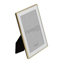 Impressions Brushed Brass Photo Frame - thumbnail 2