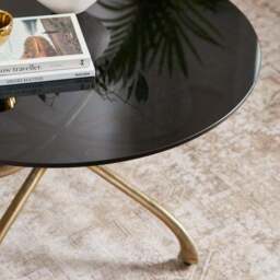 Nora Round Metal Coffee Table - thumbnail 3
