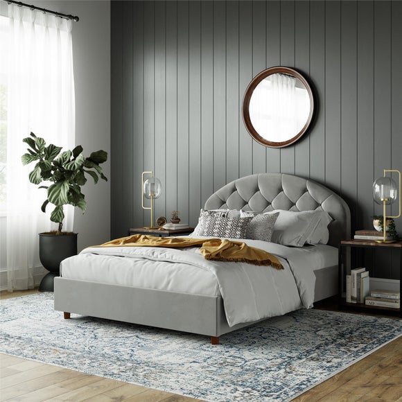 Aspen Upholstered Bed Frame, Velvet - image 1
